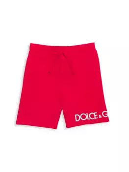 Спортивные шорты с логотипом для маленьких мальчиков Dolce&Gabbana, красный