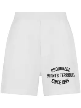 Спортивные шорты с логотипом Dsquared2, белый