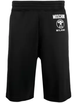 Спортивные шорты с логотипом Moschino, черный