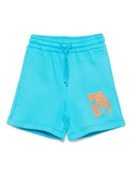 Спортивные шорты с логотипом MSGM Kids, синий