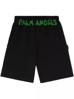 Спортивные шорты с логотипом PALM ANGELS, черный