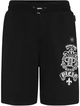 Спортивные шорты с логотипом Philipp Plein, черный