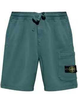 Спортивные шорты с логотипом Stone Island Compass, зеленый