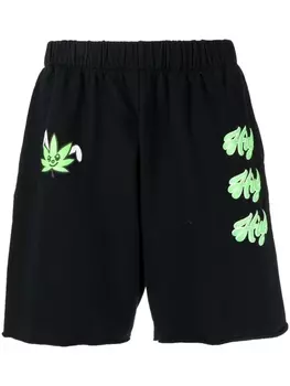 Спортивные шорты с надписью Natasha Zinko, черный