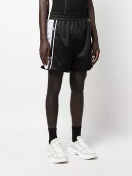 Спортивные шорты с перфорацией FENDI, черный