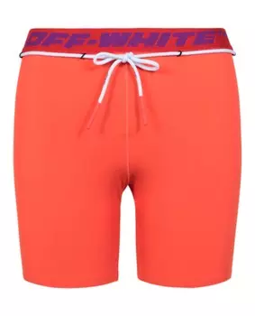 Спортивные шорты с поясом и логотипом Off-White, оранжевый