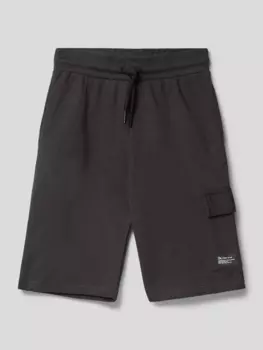 Спортивные шорты с принтом этикетки Staccato, черный