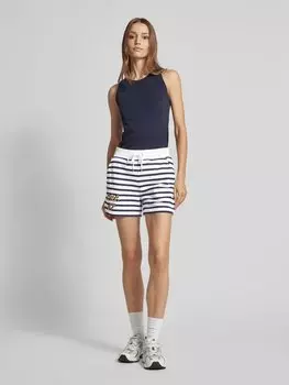 Спортивные шорты с пришитыми этикетками Lauren Ralph Lauren, белый