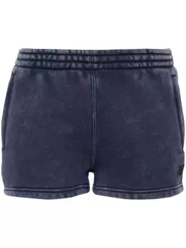 Спортивные шорты с тисненым логотипом Alexander Wang, синий