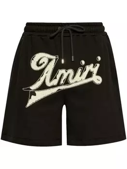 Спортивные шорты с вышитым логотипом AMIRI, черный