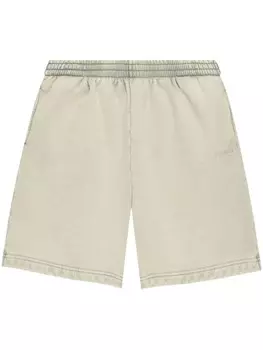 Спортивные шорты с вышитым логотипом Balenciaga, серый