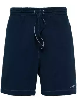 Спортивные шорты с вышитым логотипом MSGM, синий
