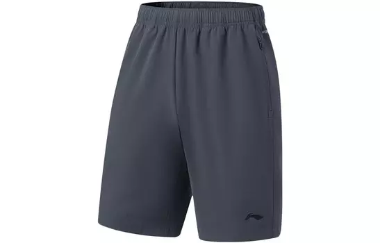 Спортивные шорты серии Fitness мужские цвета черного дерева Lining, черный