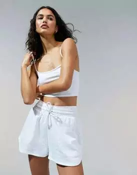 Спортивные шорты серого цвета для бега ASOS меланжевого цвета