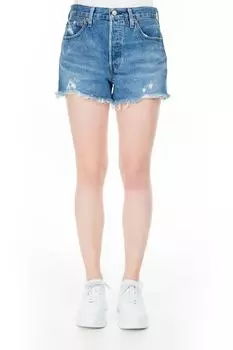 Спортивные шорты – синие – высокая талия Levi's, синий