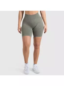 Спортивные шорты SMILODOX Batik Acid Vera Scrunch, оливковый