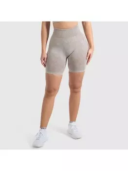 Спортивные шорты SMILODOX Batik Acid Vera Scrunch, светло-коричневый