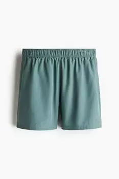 Спортивные шорты средней длины с драймоувингом H&M, бирюзовый