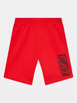 Спортивные шорты стандартного кроя Ea7 Emporio Armani, красный