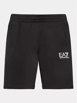 Спортивные шорты стандартного кроя Ea7 Emporio Armani, черный