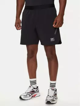 Спортивные шорты стандартного кроя Reebok, черный