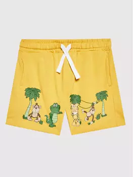 Спортивные шорты стандартного кроя United Colors Of Benetton, желтый