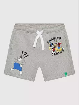 Спортивные шорты стандартного кроя United Colors Of Benetton, серый