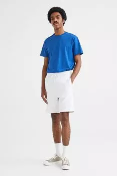 Спортивные шорты стандартной посадки H&amp;M, белый
