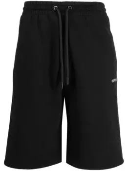 Спортивные шорты Stitch Diag OFF-WHITE, черный