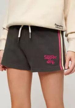 Спортивные шорты Superdry "RAINBOW SIDE STRIPE LOGO SHORT", черный