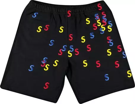 Спортивные шорты Supreme Embroidered S Sweatshort 'Black', черный