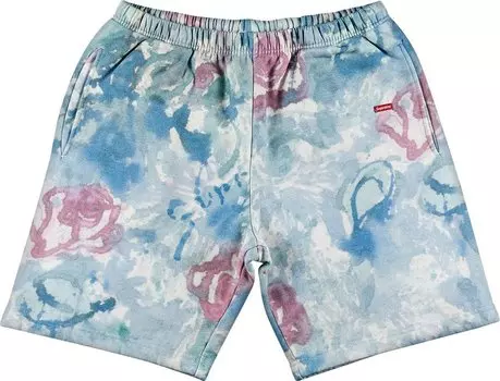 Спортивные шорты Supreme Small Box Sweatshort 'Watercolor Floral', разноцветный