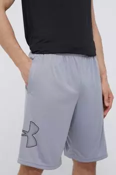 Спортивные шорты Tech с графическим рисунком Under Armour, серый