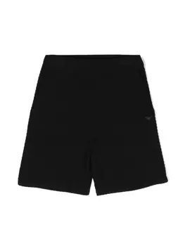 Спортивные шорты тонкой вязки с вышитым логотипом Emporio Armani Kids, синий