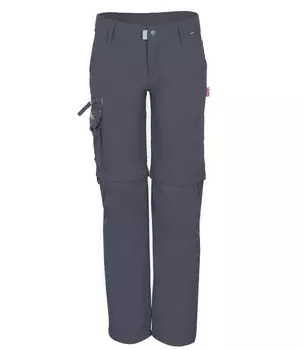 Спортивные шорты Trollkids Zip Off Hose Oppland Slim Fit, темно серый