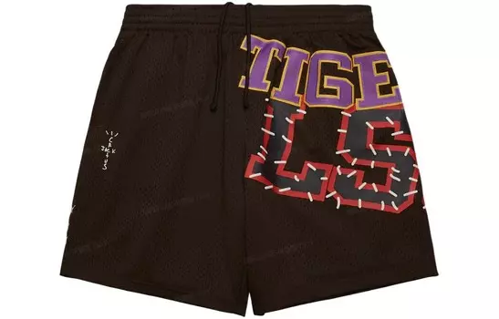 Спортивные шорты унисекс коричневые Travis Scott, коричневый