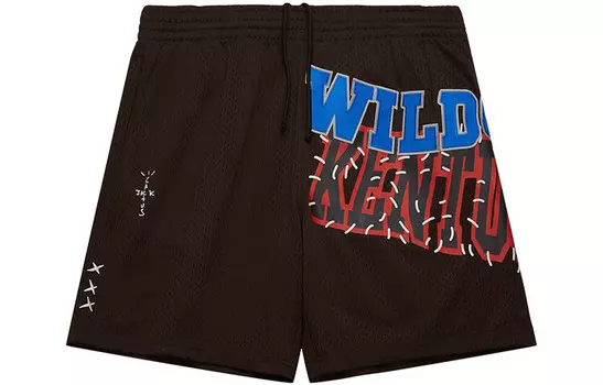 Спортивные шорты унисекс коричневые Travis Scott, коричневый
