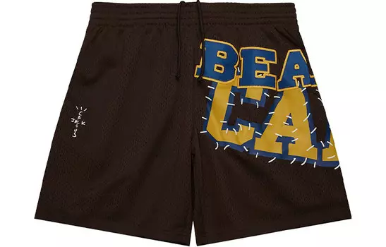 Спортивные шорты унисекс коричневые Travis Scott, коричневый