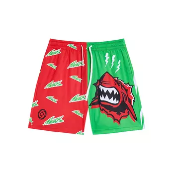 Спортивные шорты унисекс RIGORER, Shark red and green