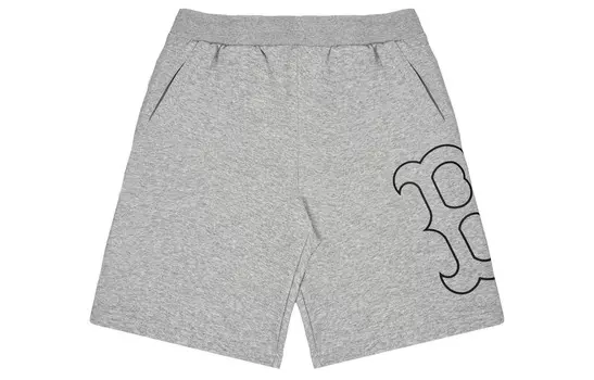 Спортивные шорты унисекс светло-серые MLB, светло-серый