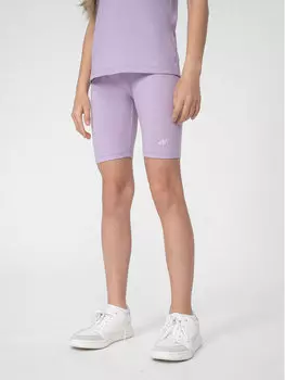 Спортивные шорты узкого кроя 4F, фиолетовый