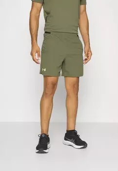 Спортивные шорты VANISH 6IN Under Armour, морской зеленоватый//желтый лайм