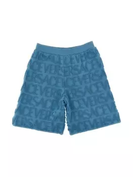 Спортивные шорты Versace Allover Versace Kids, черный