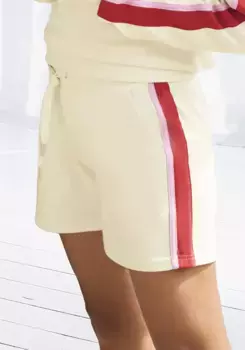 Спортивные шорты Vivance "короткие брюки" (1 шт.), с контрастными вставками, костюм для отдыха, красный
