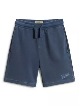 Спортивные шорты Woolrich с вышитым логотипом, синий