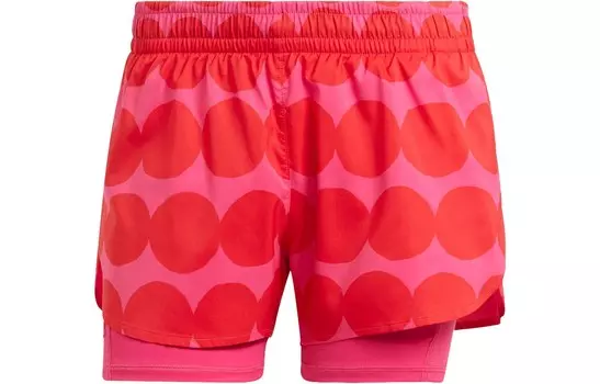 Спортивные шорты женские красные Adidas, красный