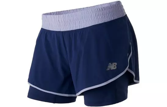 Спортивные шорты женские темно-синие New Balance