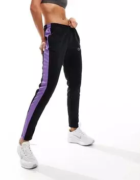 Спортивные штаны Academy 23 в черном и фиолетовом цвете Nike Football