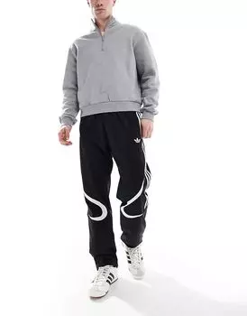 Спортивные штаны Adicolor Teamgeist черного цвета adidas Originals