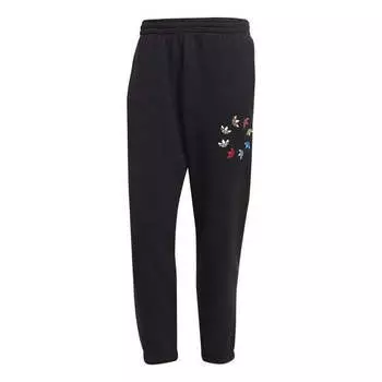 Спортивные штаны Adidas Adicolor Shattered Trefoil Sweat Pants 'Black', красный